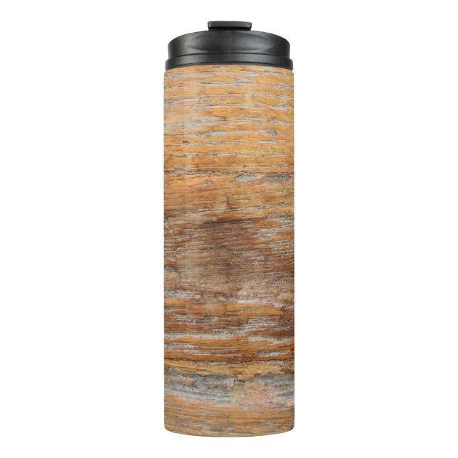 Abstract detail texture of old wooden beautiful, v thermal tumbler (Front)
