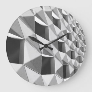 Abstract Diagonal Pattern Design Large Clock