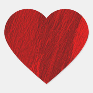 Abstract diagonal shades of red design heart sticker