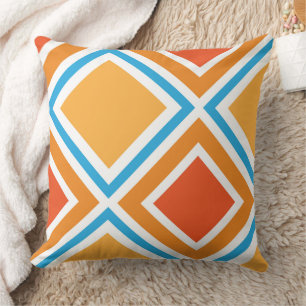 Abstract diamond geometrical cushion