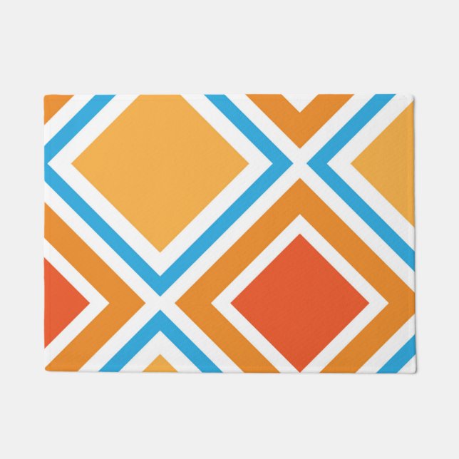 Abstract diamond geometrical doormat (Front)