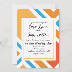 Abstract diamond geometrical invitation