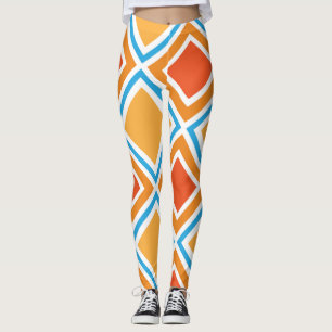 Abstract diamond geometrical leggings