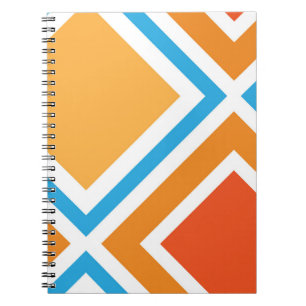 Abstract diamond geometrical notebook
