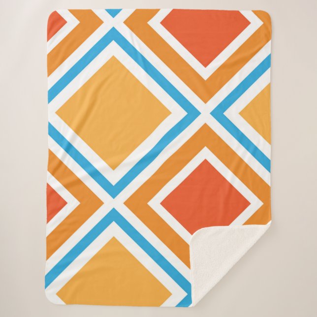 Abstract diamond geometrical sherpa blanket (Front)