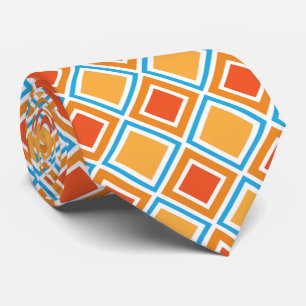 Abstract diamond geometrical tie