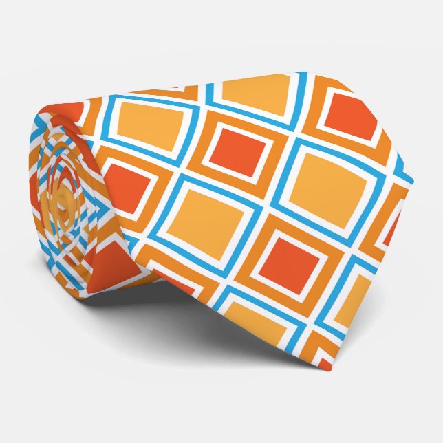 Abstract diamond geometrical tie (Rolled)