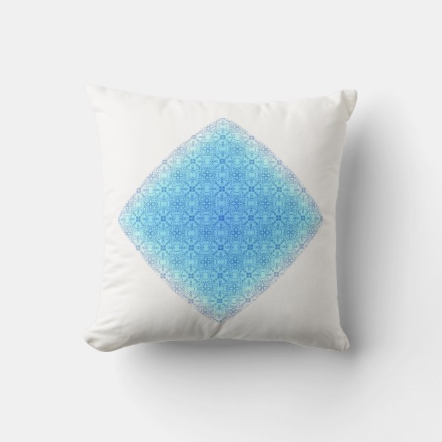 Abstract Diamond Throw Pillow (Front)