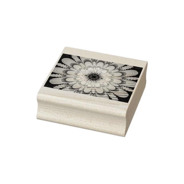 Abstract Digital Art Rubber Stamp (Stamp)