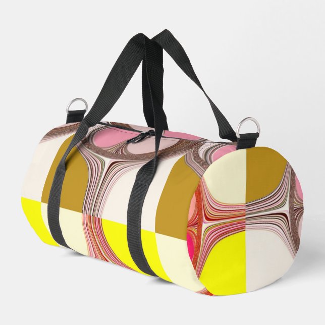 abstract digital artwork  duffle bag (Left Corner)