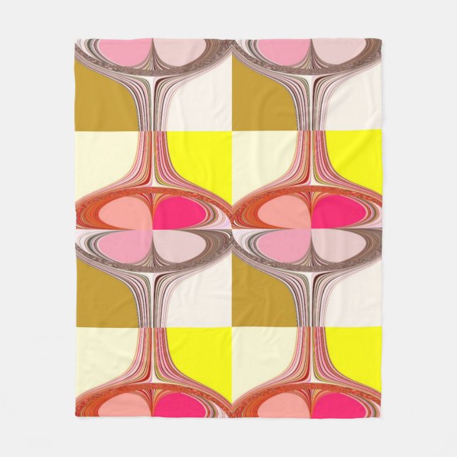 abstract digital artwork  fleece blanket (Front)