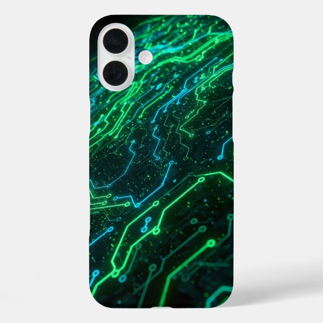 Abstract digital electronic circuit Case-Mate iPhone case (Back)