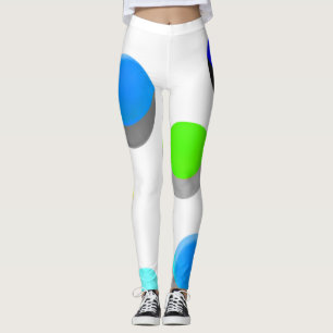 Abstract Digital Electronic Modern Art Leggings