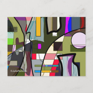 Abstract Digital Exploration  Postcard