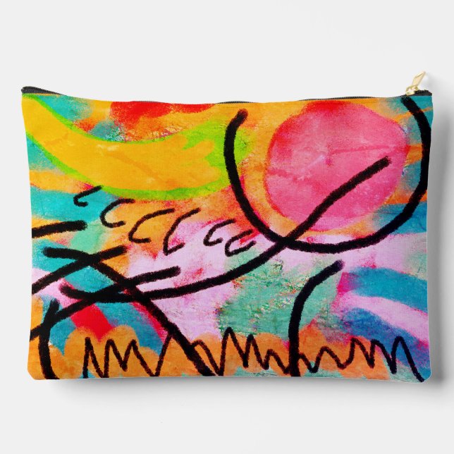 Abstract Digital Painting Accessory Pouch (Back)