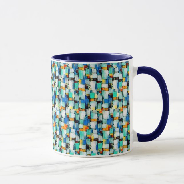 Abstract digital pattern 1210 - Coffee Mug (Right)