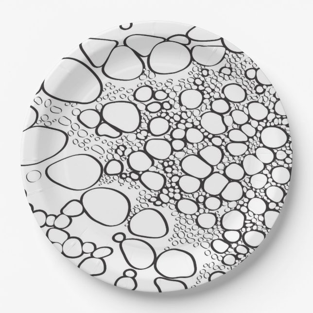 Abstract digital work 10 paper plate (Front)