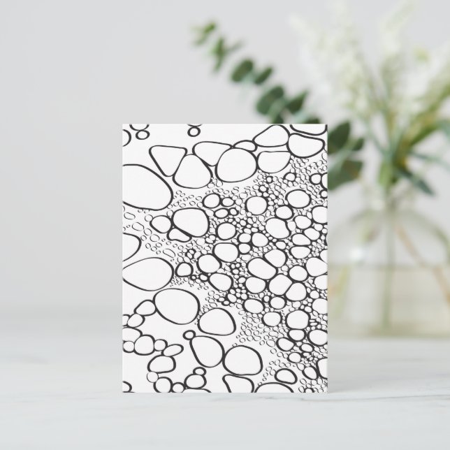 Abstract digital work 10 postcard (Standing Front)