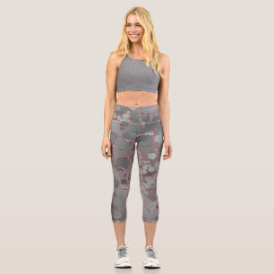 Abstract digital work 3 capri leggings