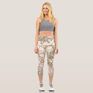 Abstract digital work 5 capri leggings