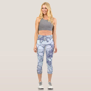 Abstract digital work 6 capri leggings