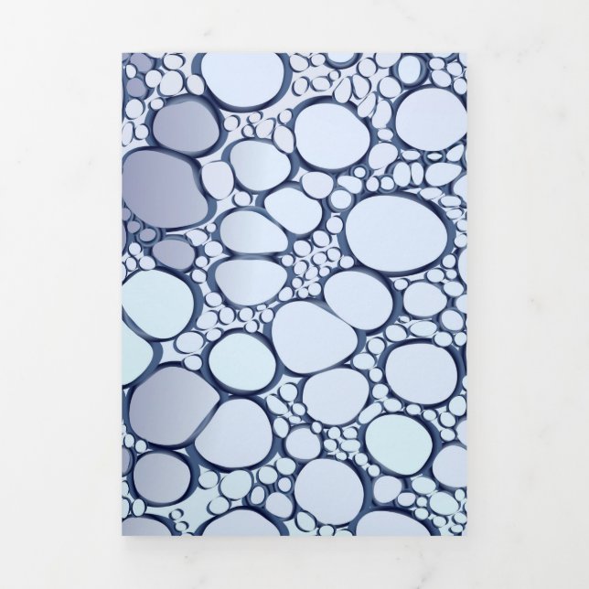 Abstract digital work 6 Tri-Fold holiday card (Cover)