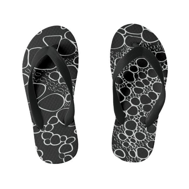 Abstract digital work 7 kid's thongs (Footbed)