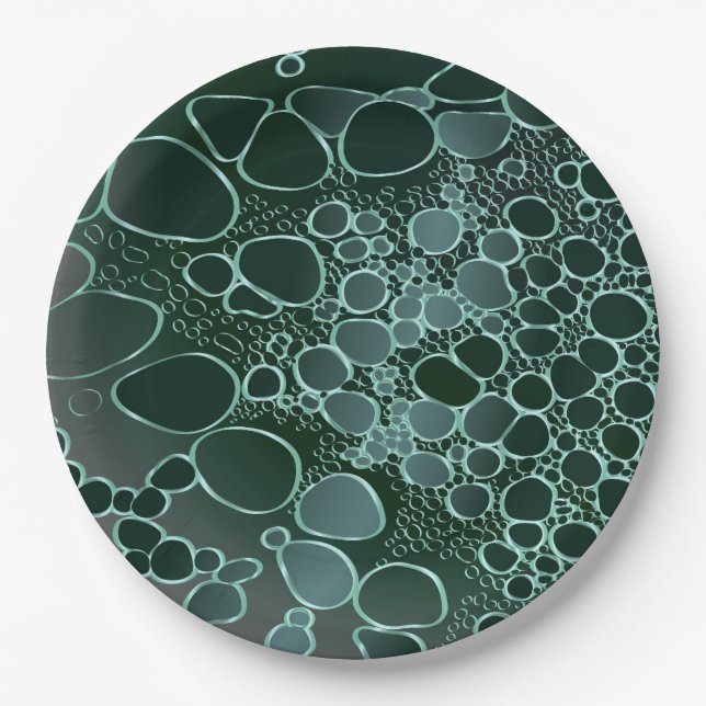 Abstract digital work 9 paper plate (Front)