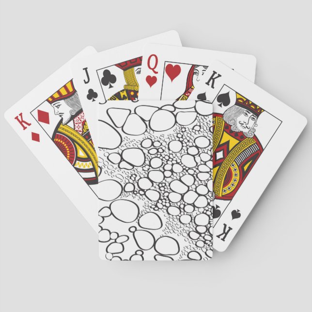 Abstract digital work playing cards (Back)