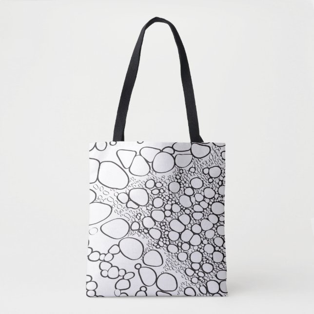 Abstract digital work tote bag (Front)