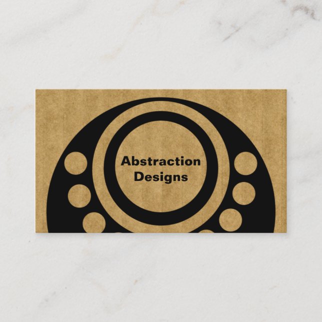 Abstract Dimensions Business Card (Front)