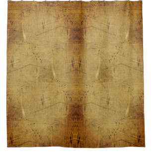 Abstract Distressed Shades Of Brown  Shower Curtain