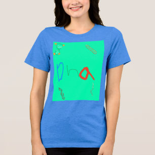 Abstract DNA Design Great for Science Teachers Tri-Blend Shirt
