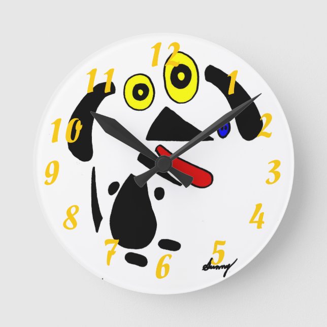 Abstract Dog Clock (Front)