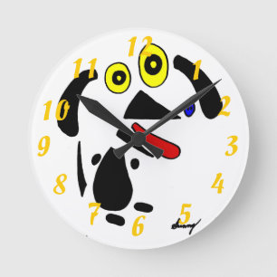 Abstract Dog Clock
