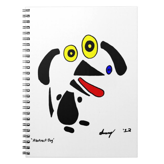 Abstract Dog Notebook (Front)