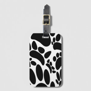 Abstract Dog Pawprint Luggage Tag