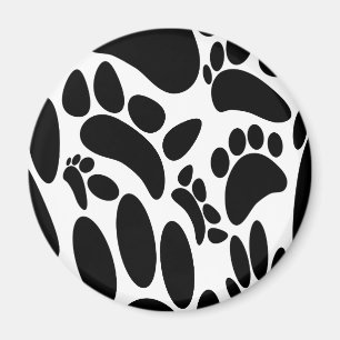 Abstract Dog Pawprint Magnet