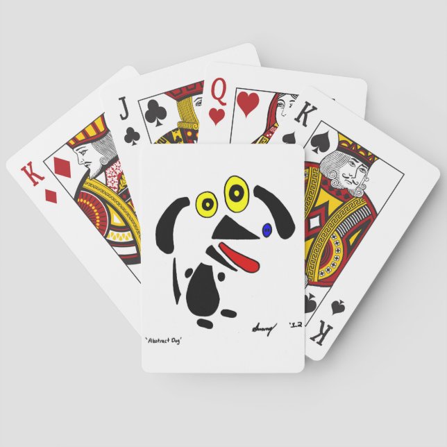 Abstract Dog Playing Cards (Back)