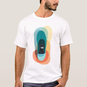 Abstract Dog Portrait Layers T-Shirt