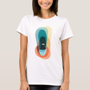 Abstract Dog Portrait Layers T-Shirt