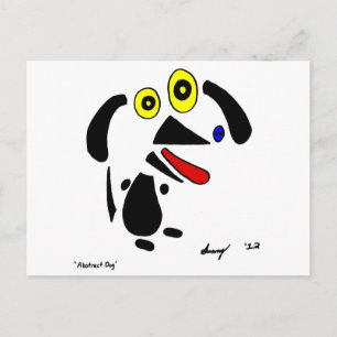 Abstract Dog Postcard
