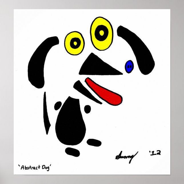Abstract Dog Poster (Front)