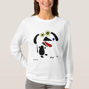 Abstract Dog Womens Hooded Sweatshirt T-Shirt