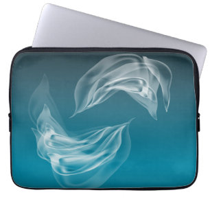 Abstract Dolphins at Play Laptop Sleeve