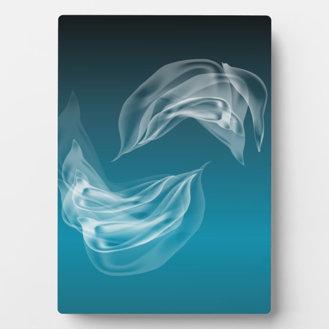 Abstract Dolphins at Play Plaque (Front)