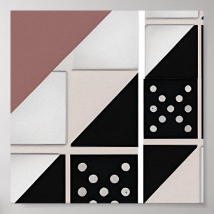 Abstract dominos  poster