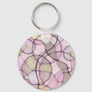 Abstract doodle art keyring. key ring