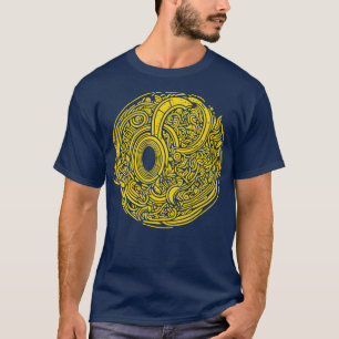 Abstract Doodle Art Work Red T-Shirt