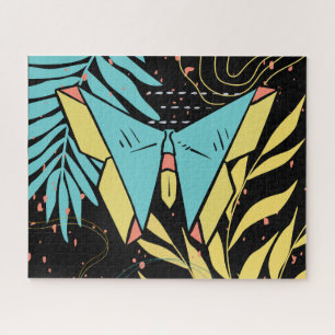 Abstract & Doodle Colourful Flower Butterfly Natur Jigsaw Puzzle